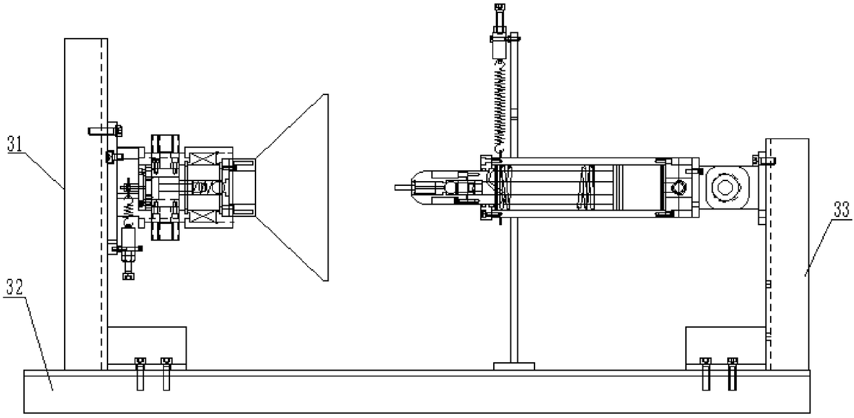 A spring-adjustable automatic docking air supply device