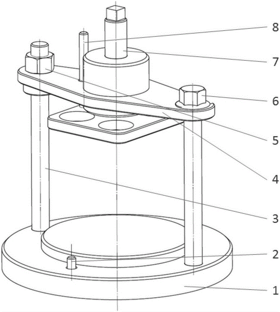 Demounting and mounting device of valve lock clamp