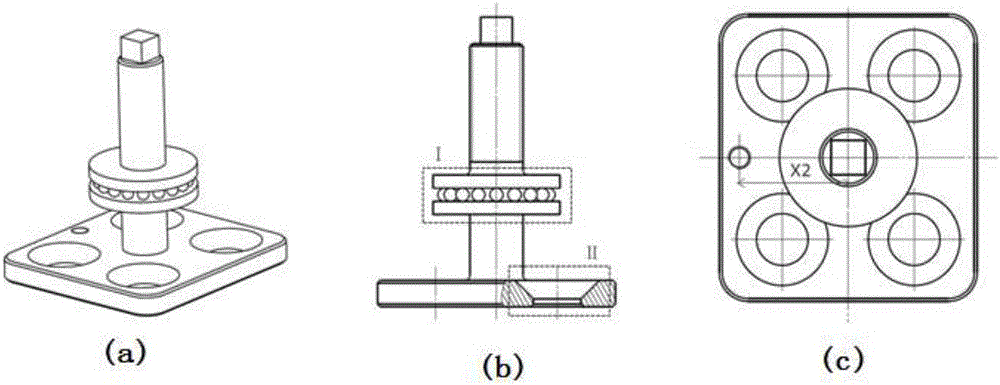 Demounting and mounting device of valve lock clamp