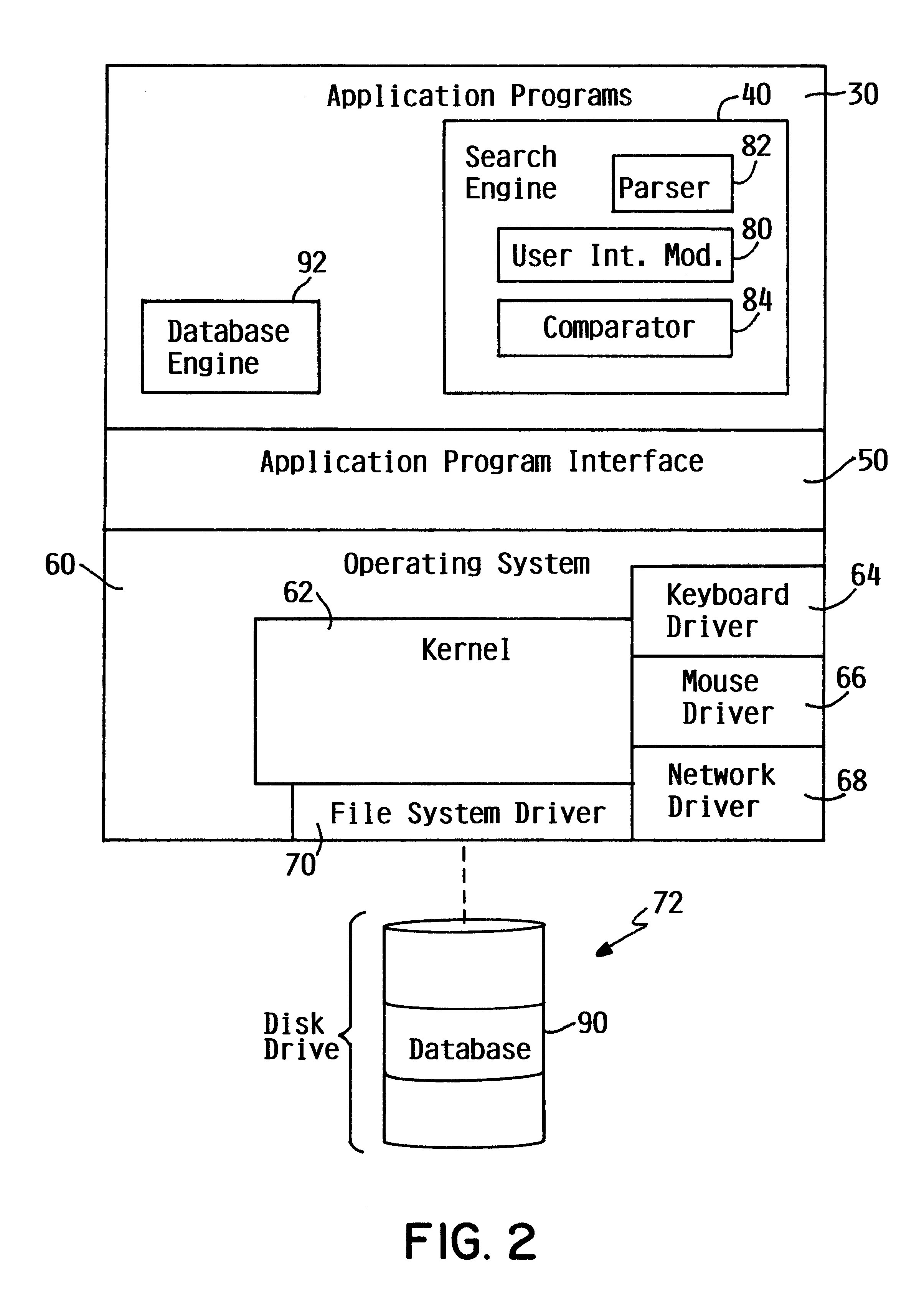 Method and system for processing electronic search expressions