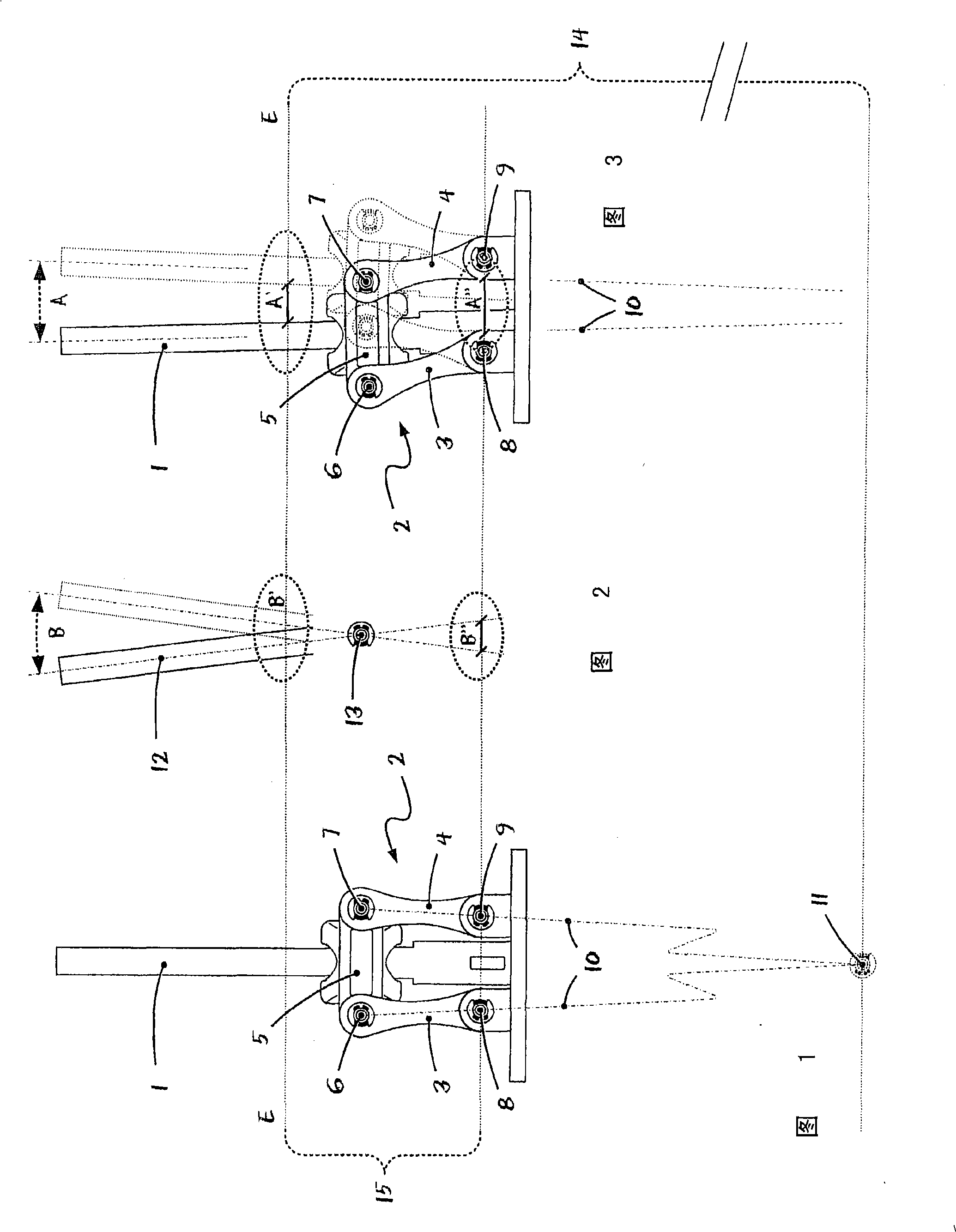 Actuating device for motor vehicle gearboxes