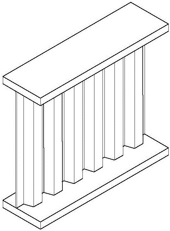 Underground box type pipe gallery of steel-concrete mixed type structure and production method thereof