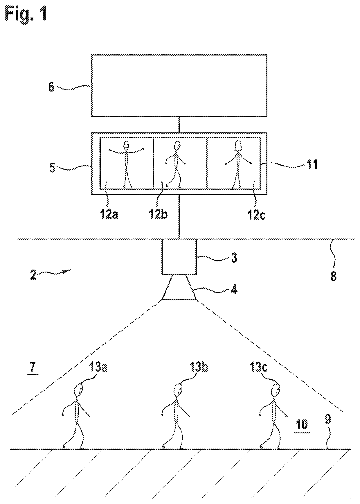 Monitoring apparatus for person recognition and method