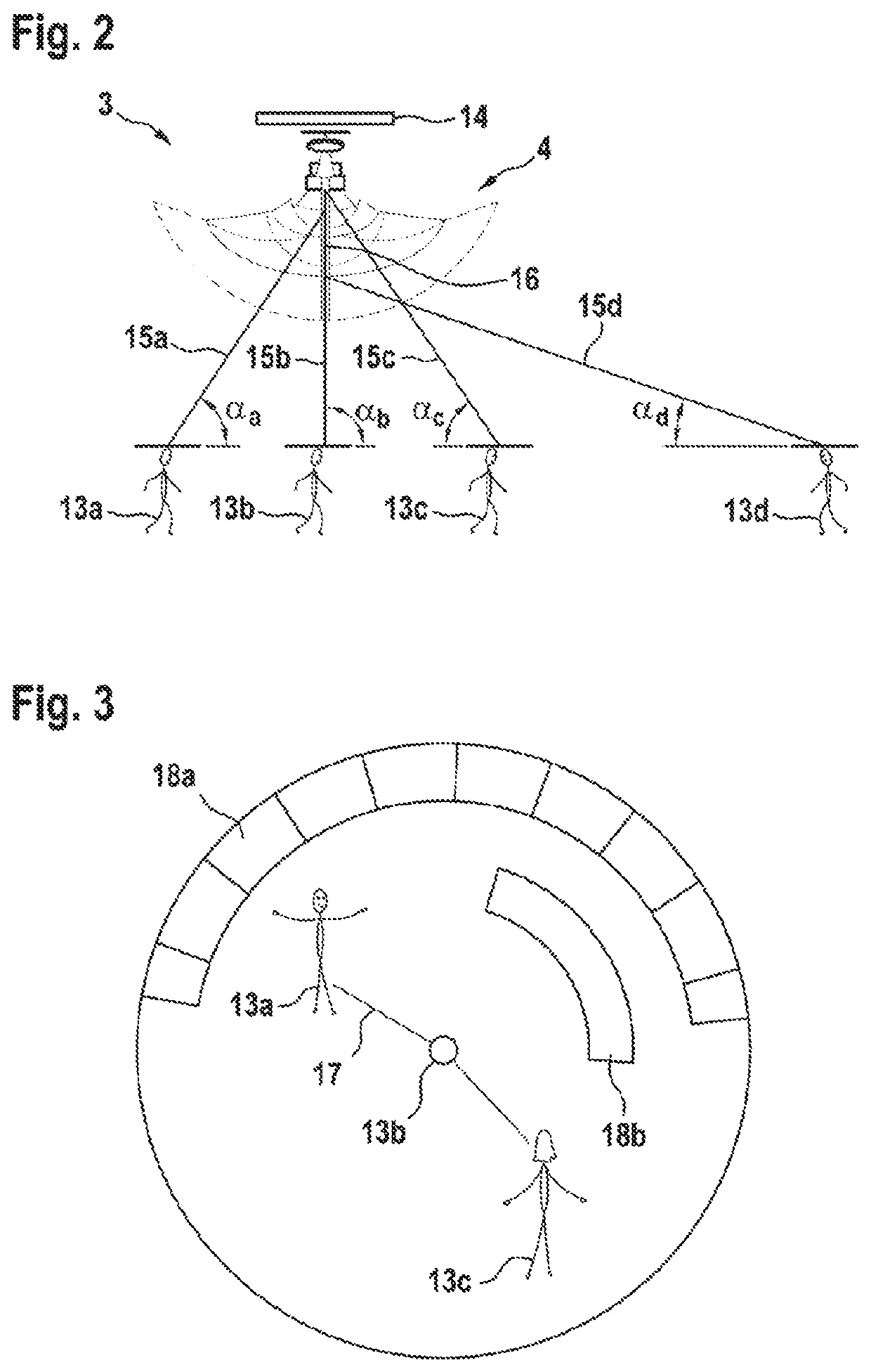 Monitoring apparatus for person recognition and method