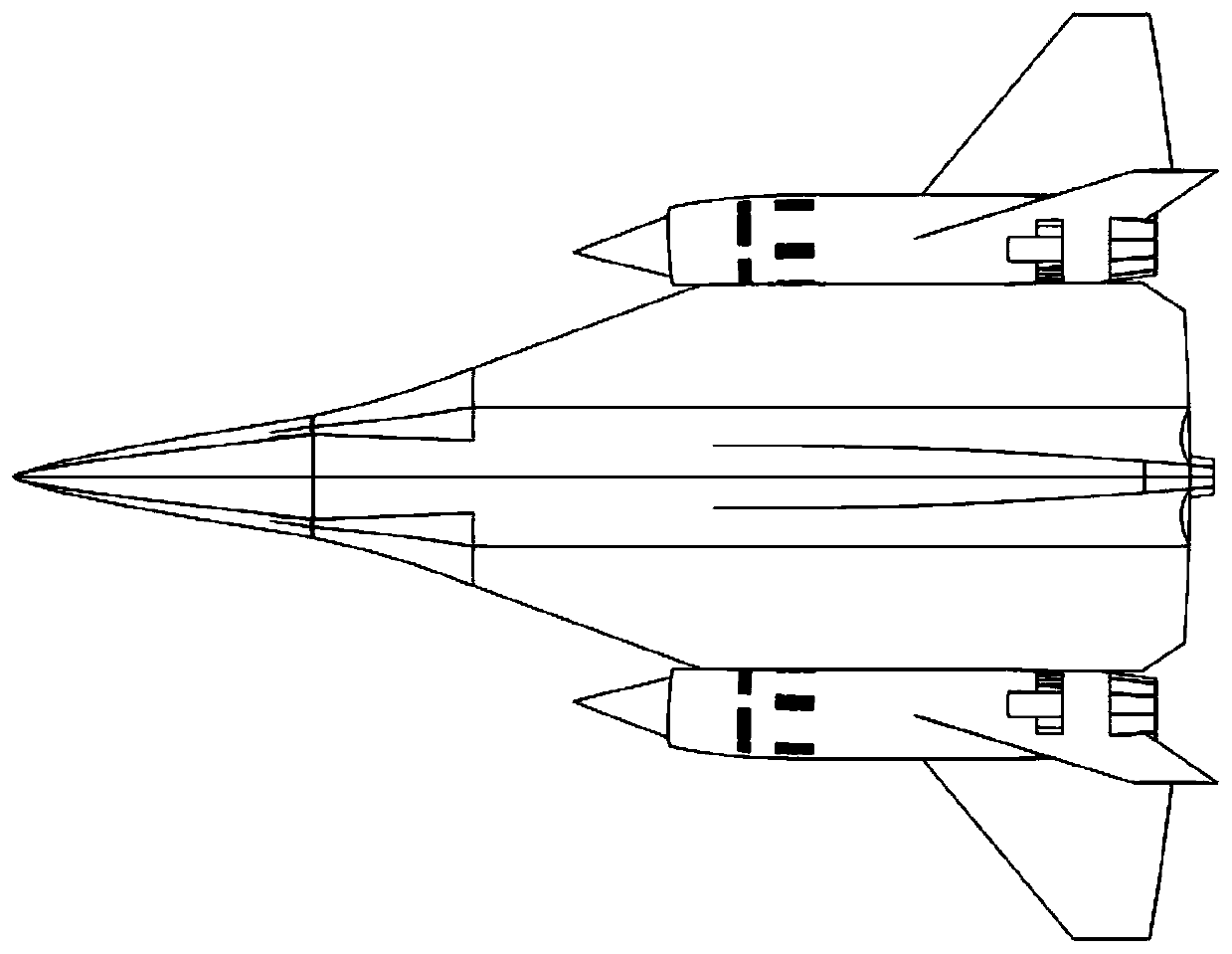 Vertical take-off and landing tailstock type supersonic unmanned aerial vehicle