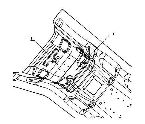 Installation structure of automobile airbag controller
