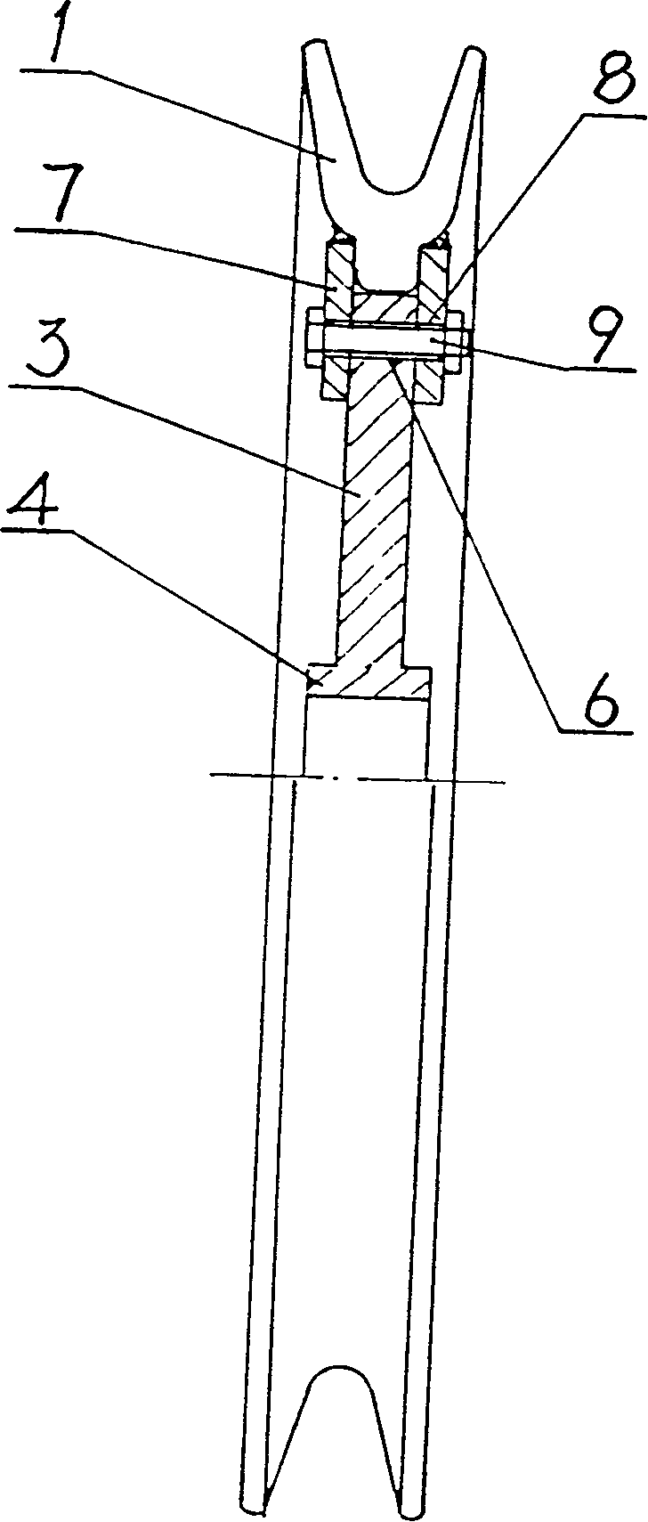 Combination type pulley for arm support of portal hoist, maintaining and installing technique thereof