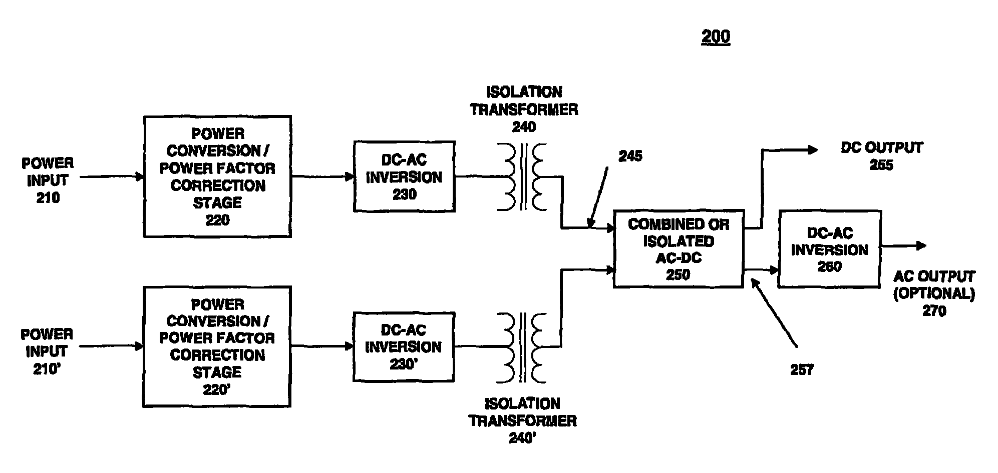 System and method for electrical power conversion