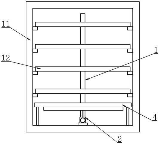 A freeze dryer cleaning collection structure with internal impurities