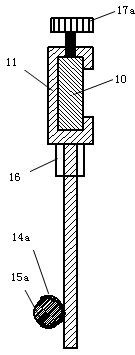 Three-dimensional auxiliary puncture positioning frame for lower brain nidi and positioning method thereof