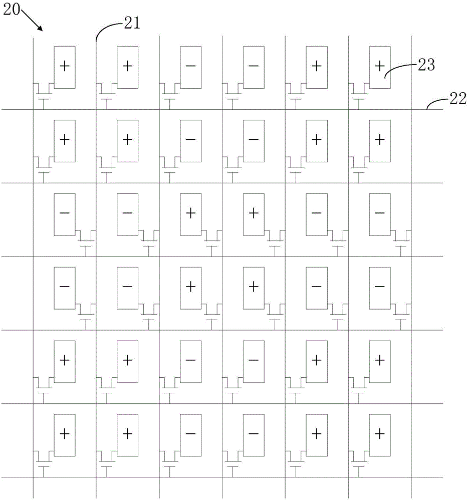 Pixel structure and corresponding liquid crystal display panel