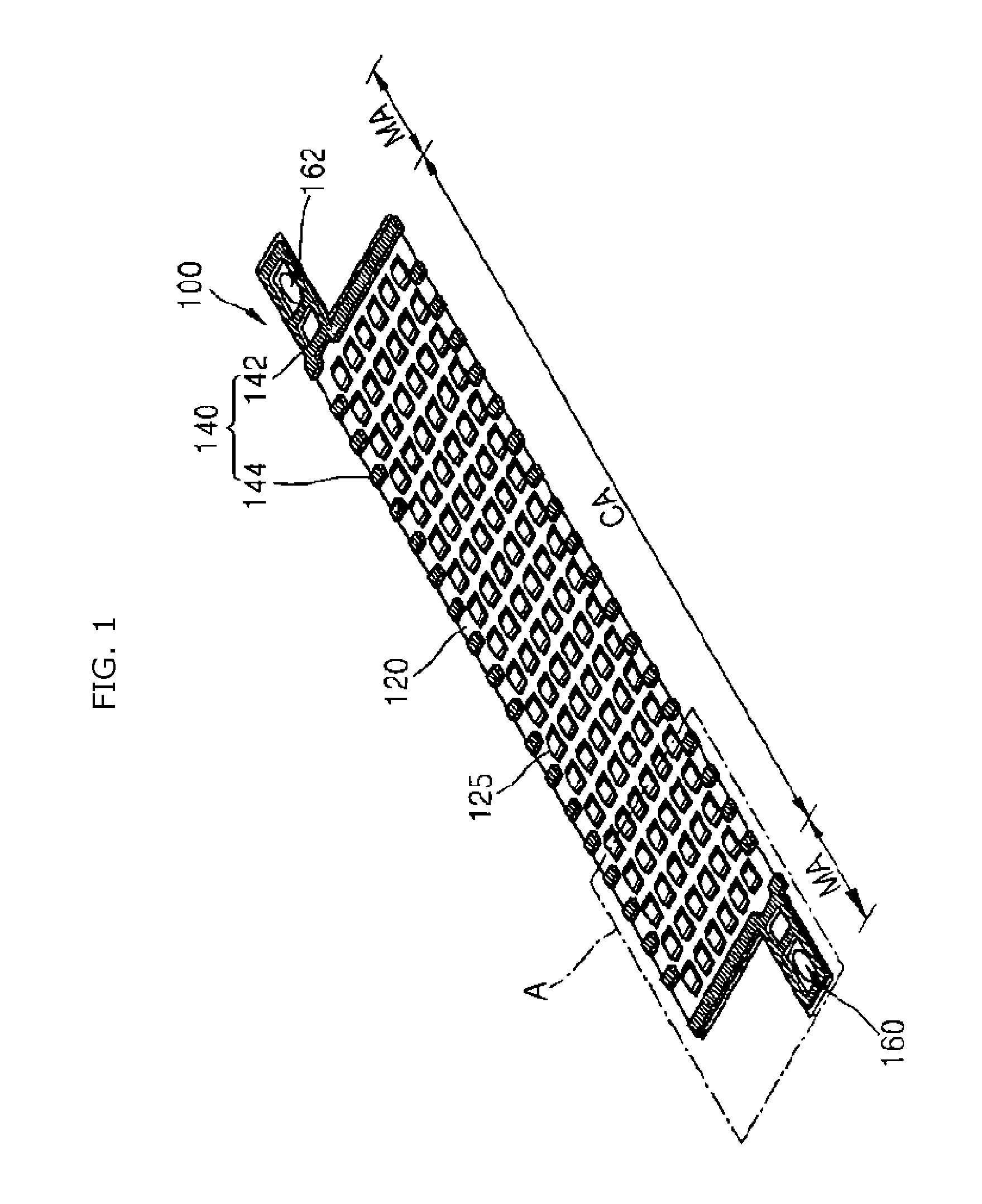 Metal separation plate for fuel cell stack and fuel cell stack having the same