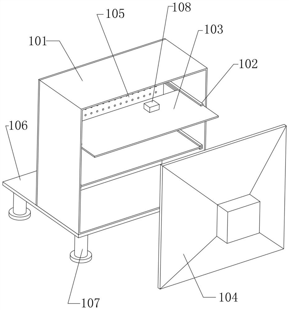 Intelligent efficient protection heat dissipation case for computer