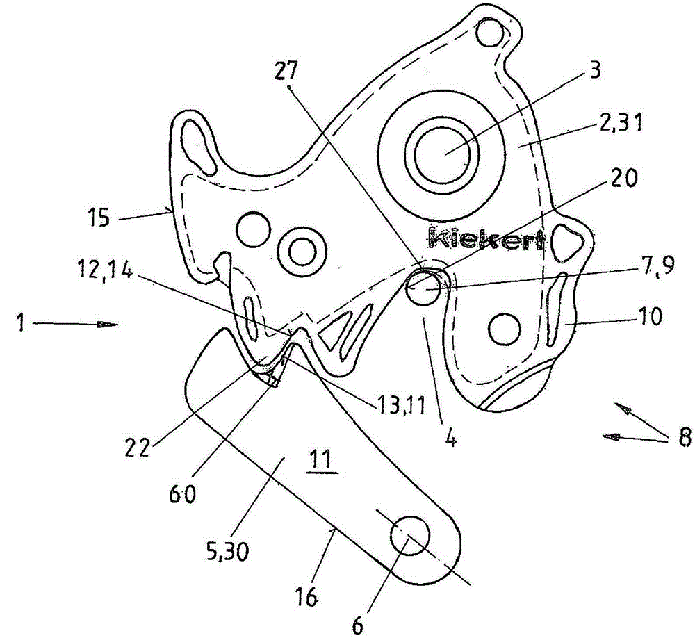 Method for producing motor vehicle door locks with a rolling surface as a locking part contour
