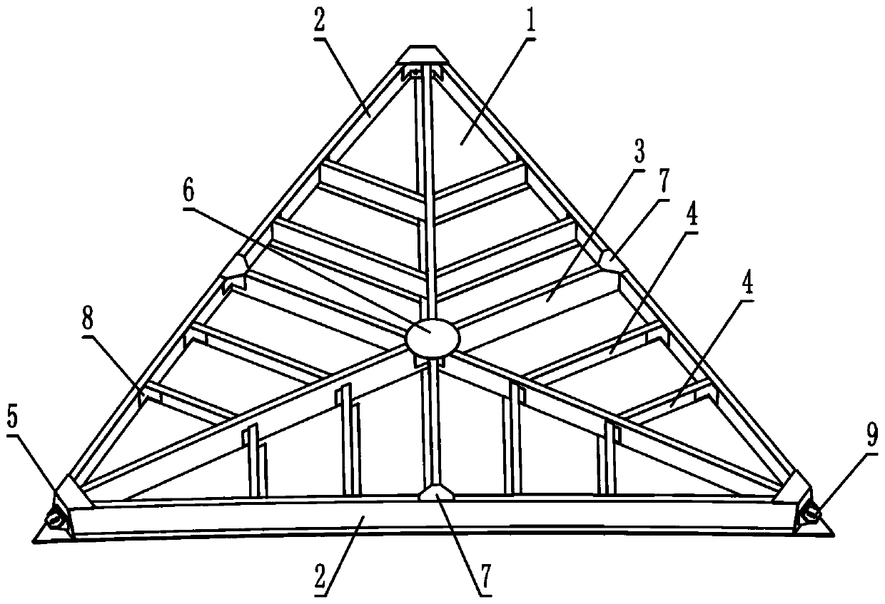 A high-precision and lightweight triangular antenna panel and its manufacturing method
