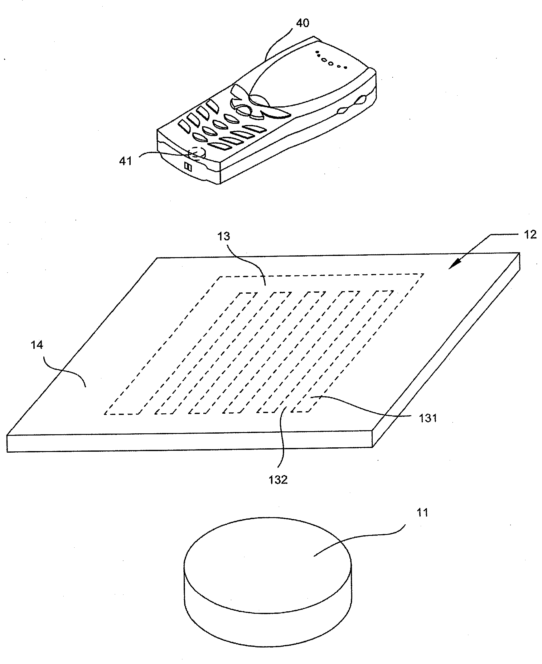 Wireless charger with combined electric radiation shielding and capacitive sensing functions