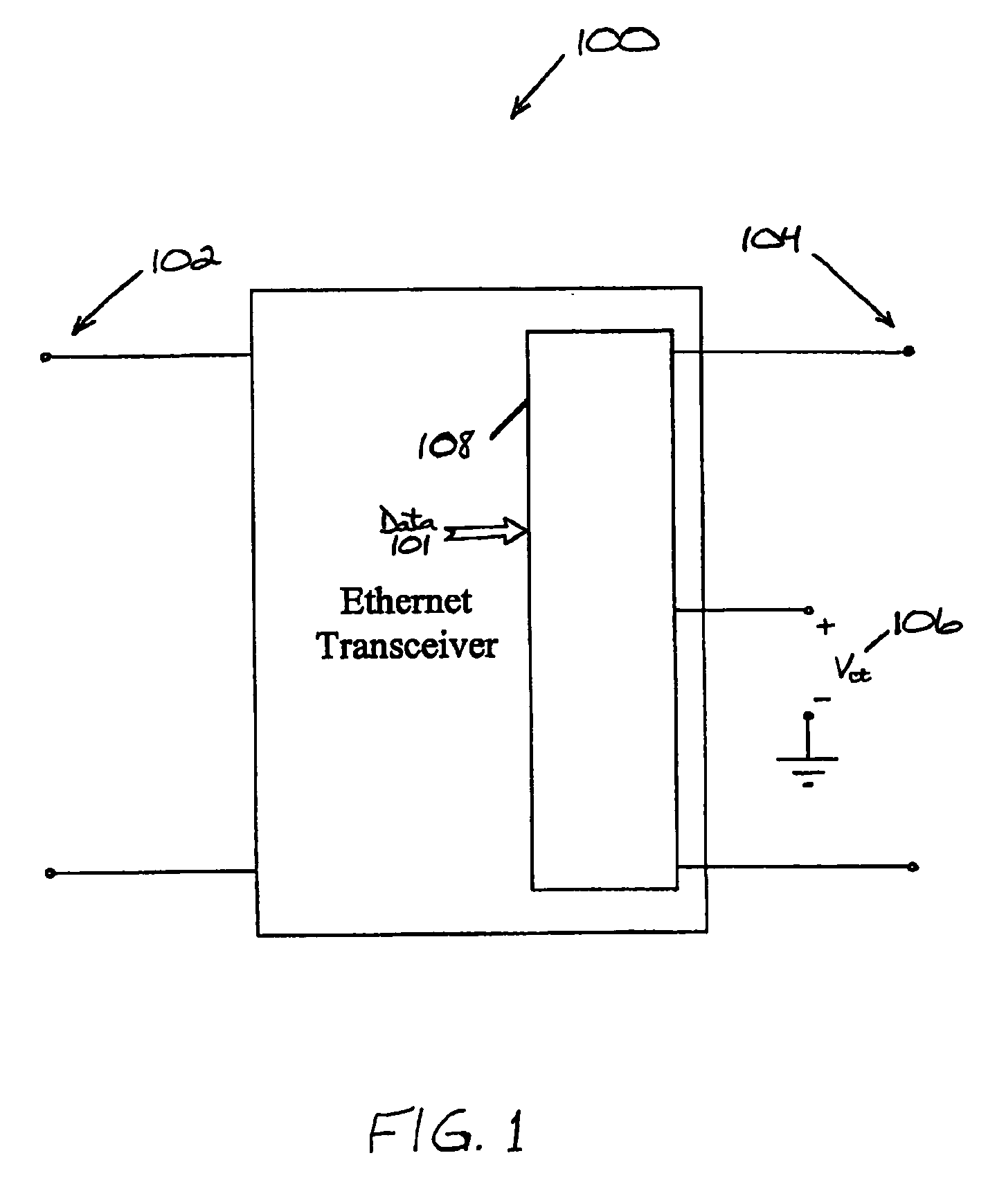 Apparatus and method for transmitting a signal at less than a standard transmit power in a network