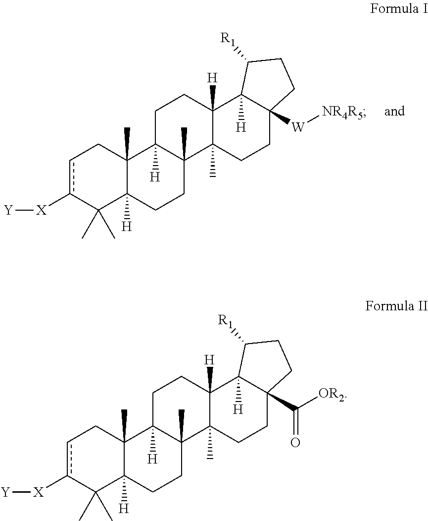 C-19 modified triterpenoids with HIV maturation inhibitory activity
