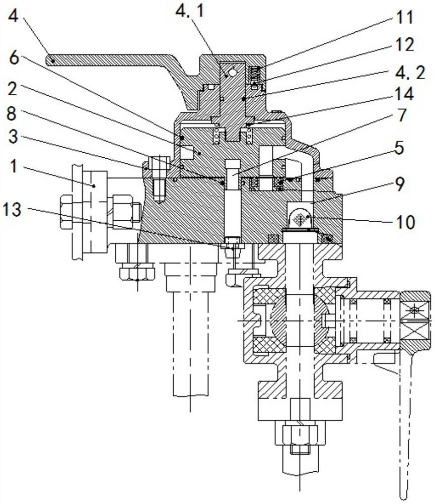 Novel operating valve for railway wagon