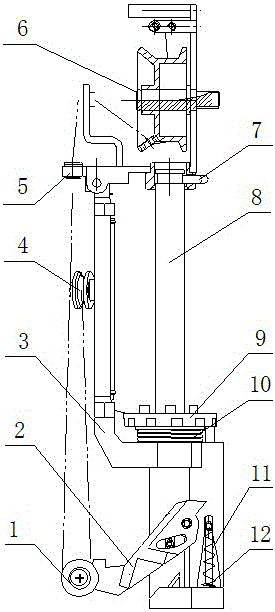 Large-stroke friction-free spindle of braider
