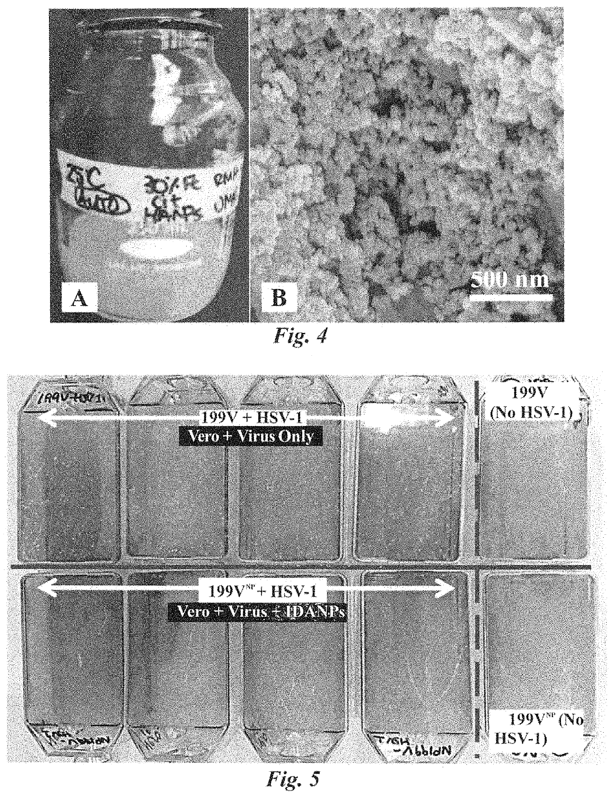 Antiviral composition and applications of iron-doped apatite nanoparticles