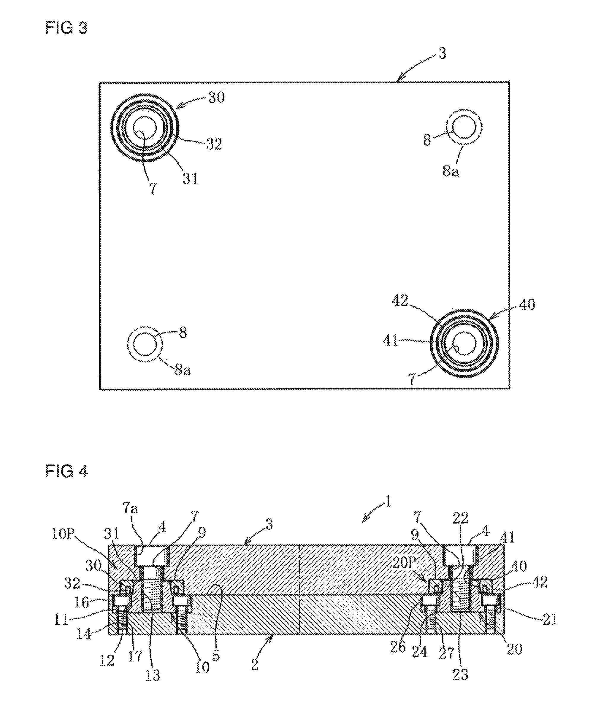 Objecting positioning/fixing device