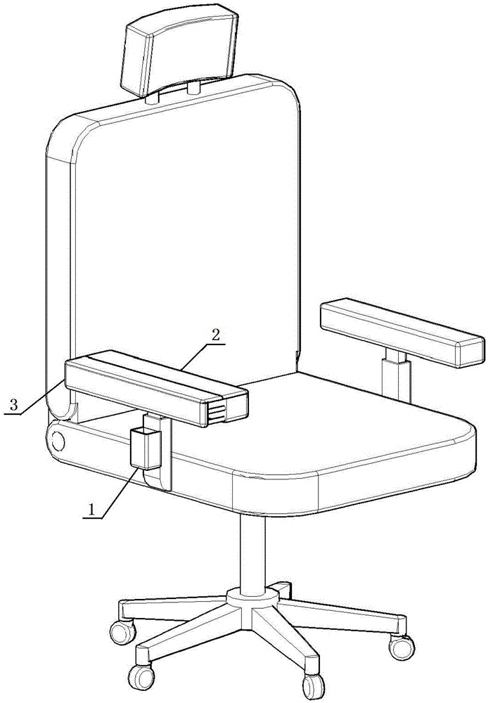 Office chair with mouse operation platform