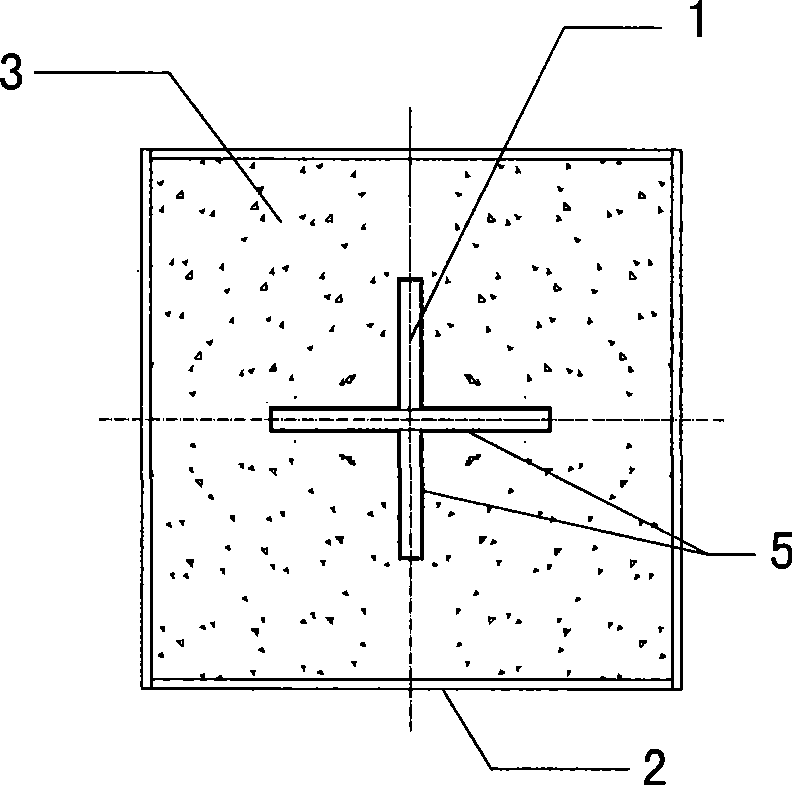 Once variable cross-section cross buckling-restrained bracing member