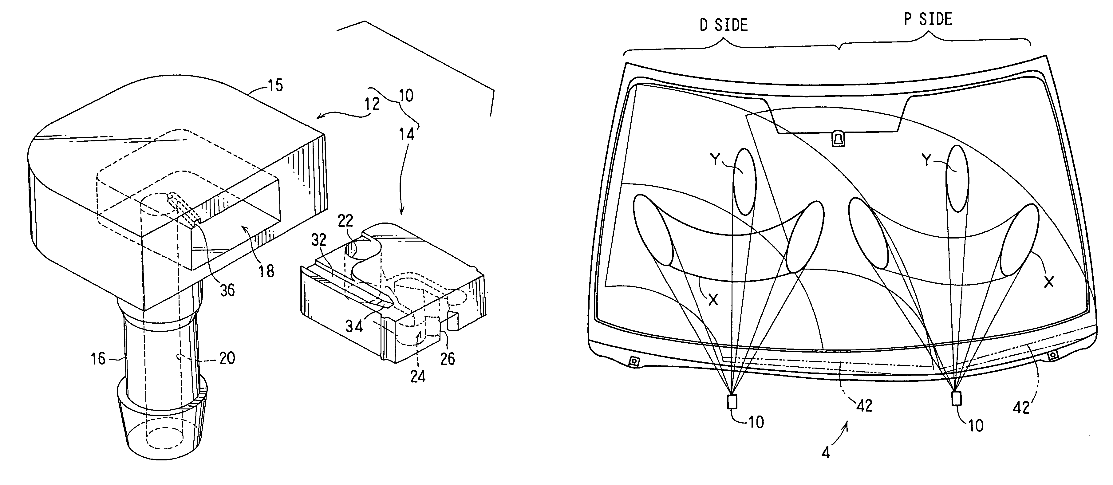 Washer nozzle and washer apparatus