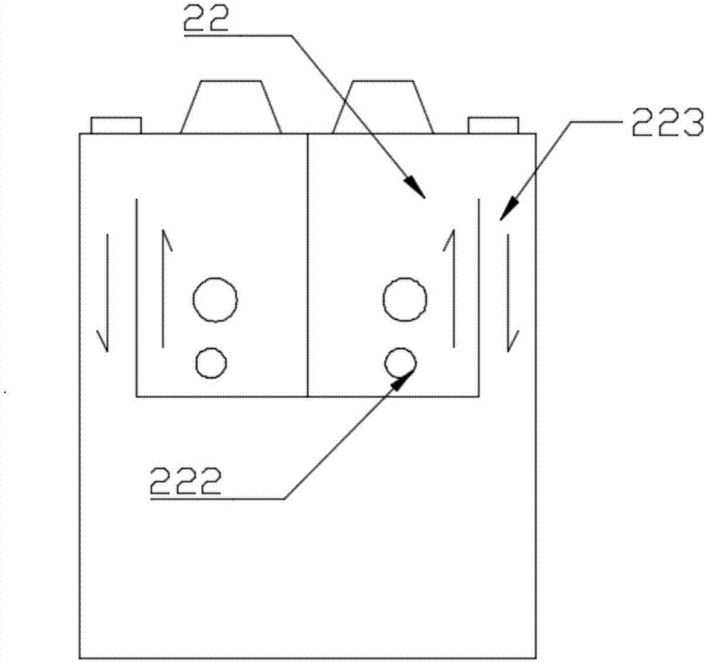 Silane row dust removing device