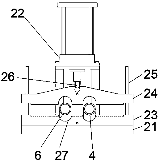 Equipment used for connecting water hose lining with jacket