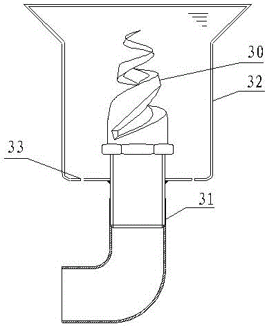 A combined device for flue gas desulfurization and waste liquid oxidation