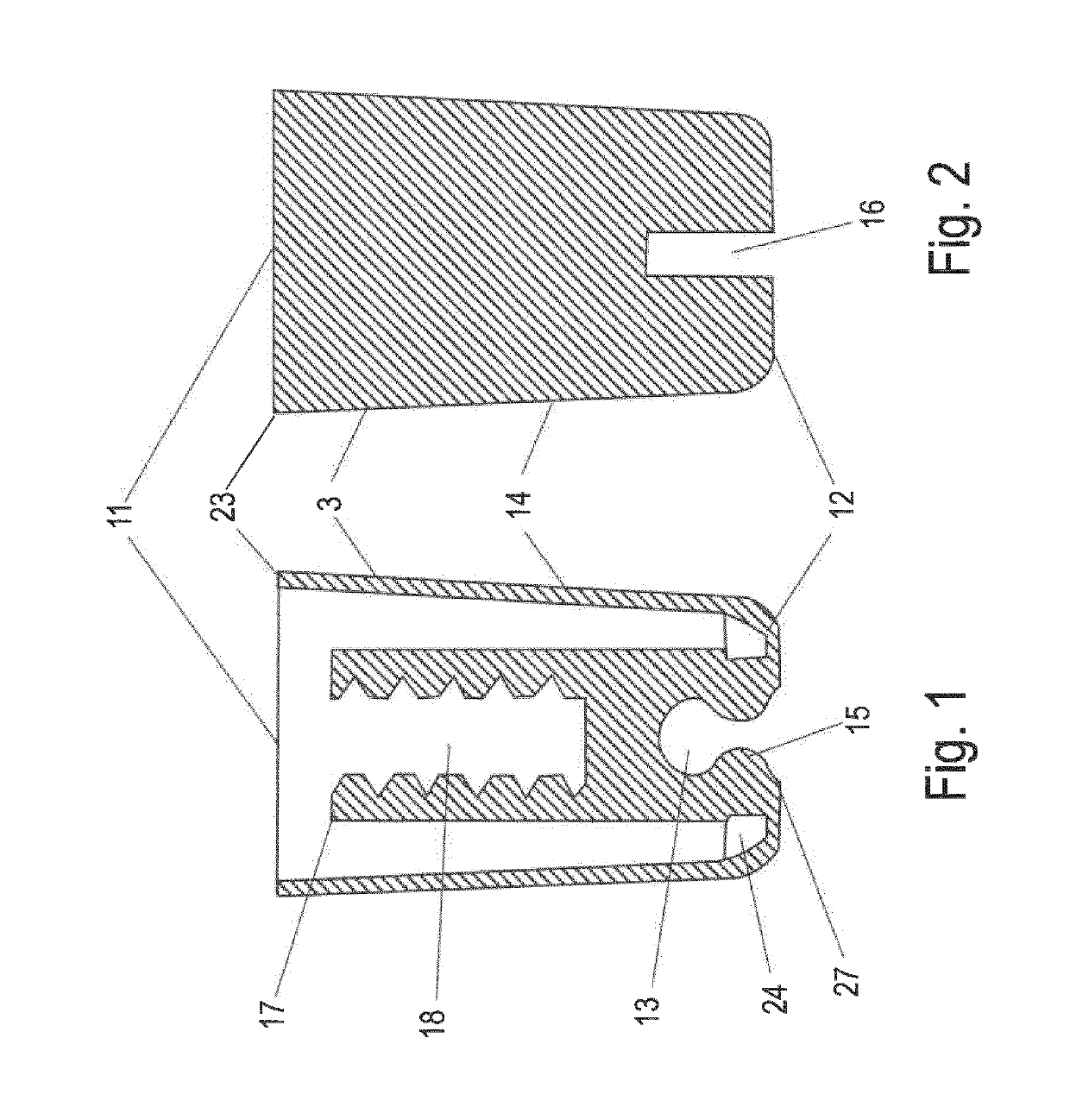 Dental insert for connecting a dental implant to a dental abutment