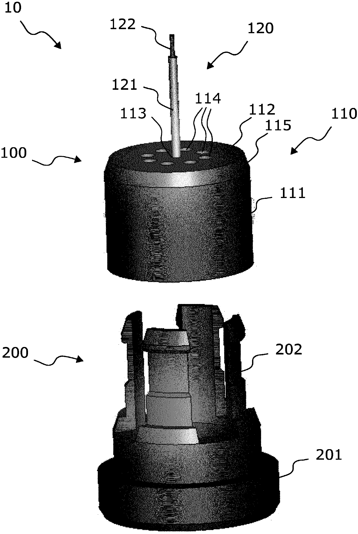 Modular specimen holders for high pressure freezing and x-ray crystallography of a specimen