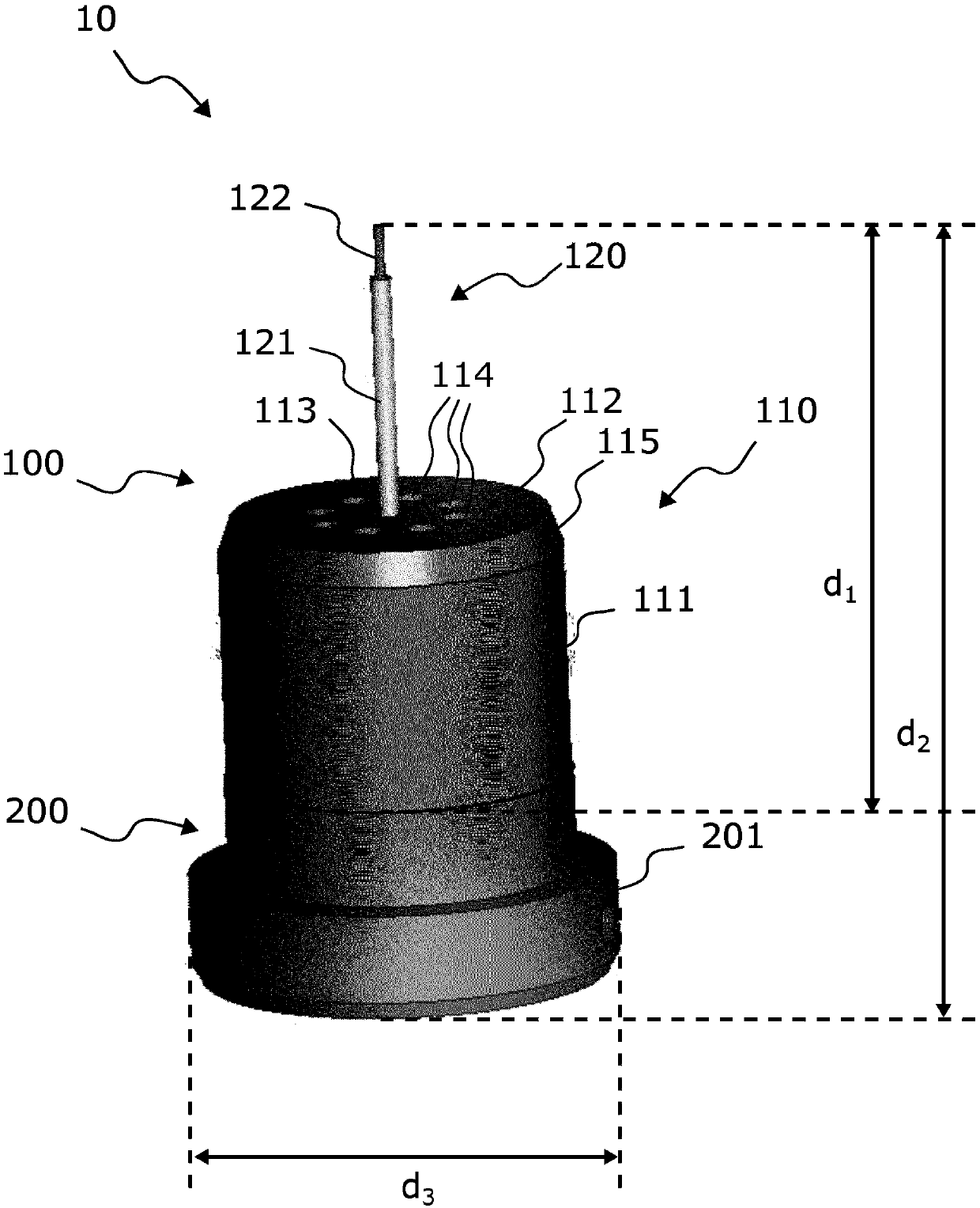 Modular specimen holders for high pressure freezing and x-ray crystallography of a specimen