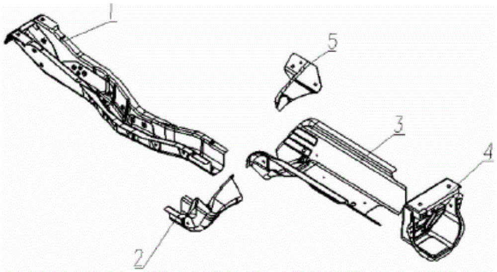 A body longitudinal beam structure