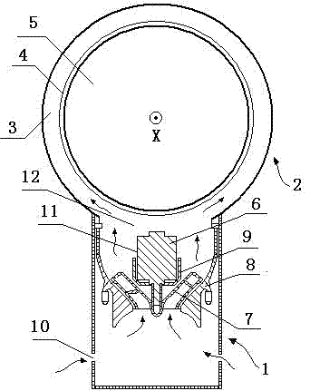 Bladeless fan device