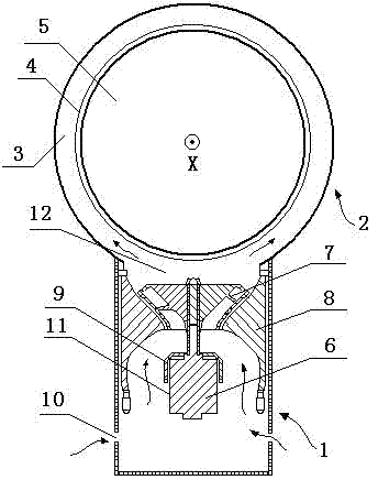 Bladeless fan device