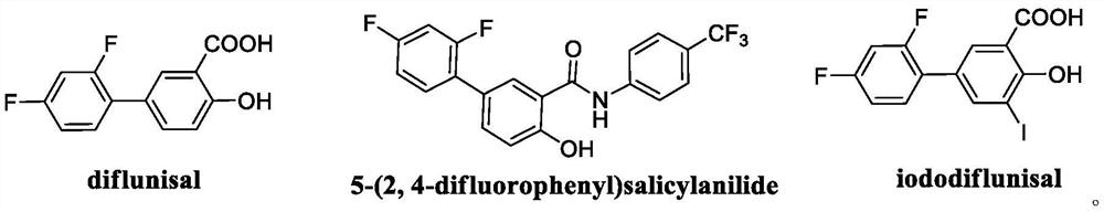 A kind of method for synthesizing diflunisal and its derivatives by one-step method