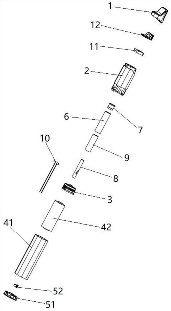 Leakage-proof electronic cigarette with visible tobacco tar