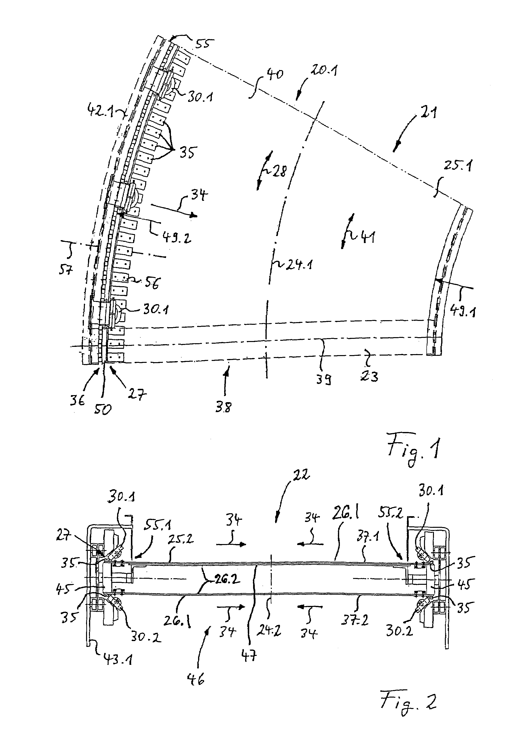 Belt and conveyor having separate clamping shoes