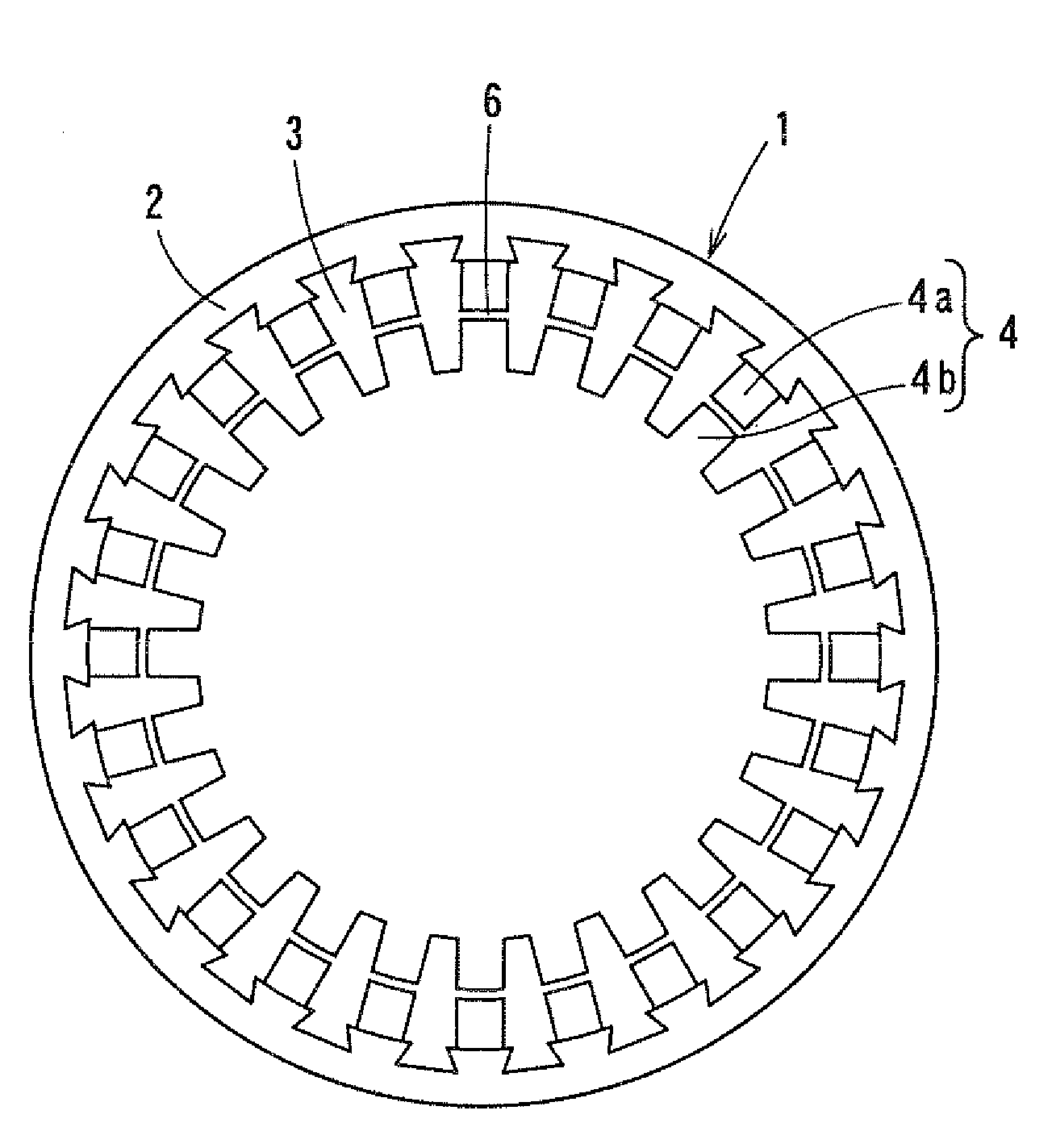 Stator for electric rotating machine