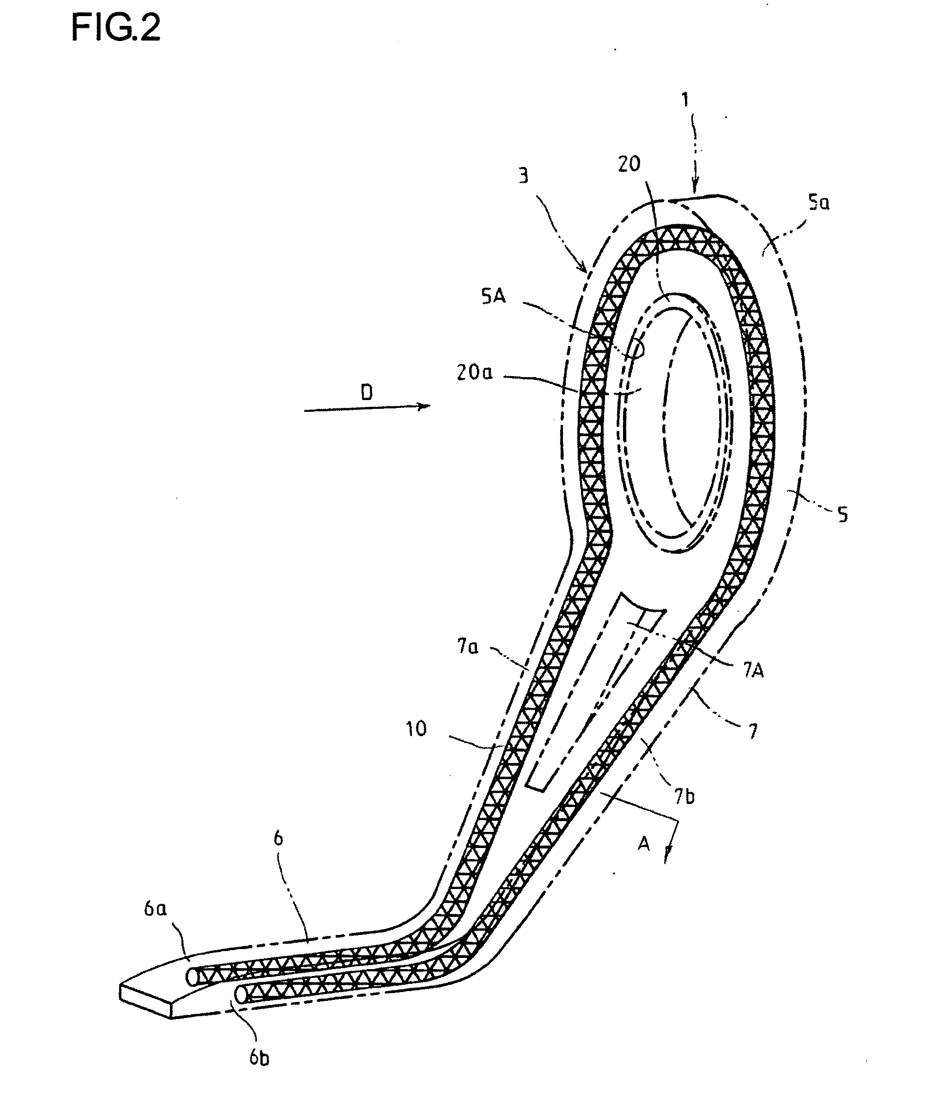 Fishing line guide and method of manufacturing fishing line guide