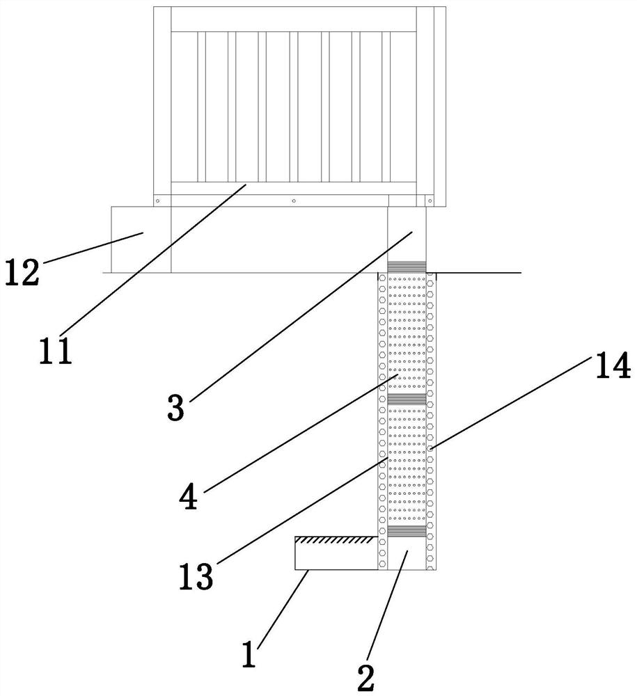 Foundation pit dewatering well construction system