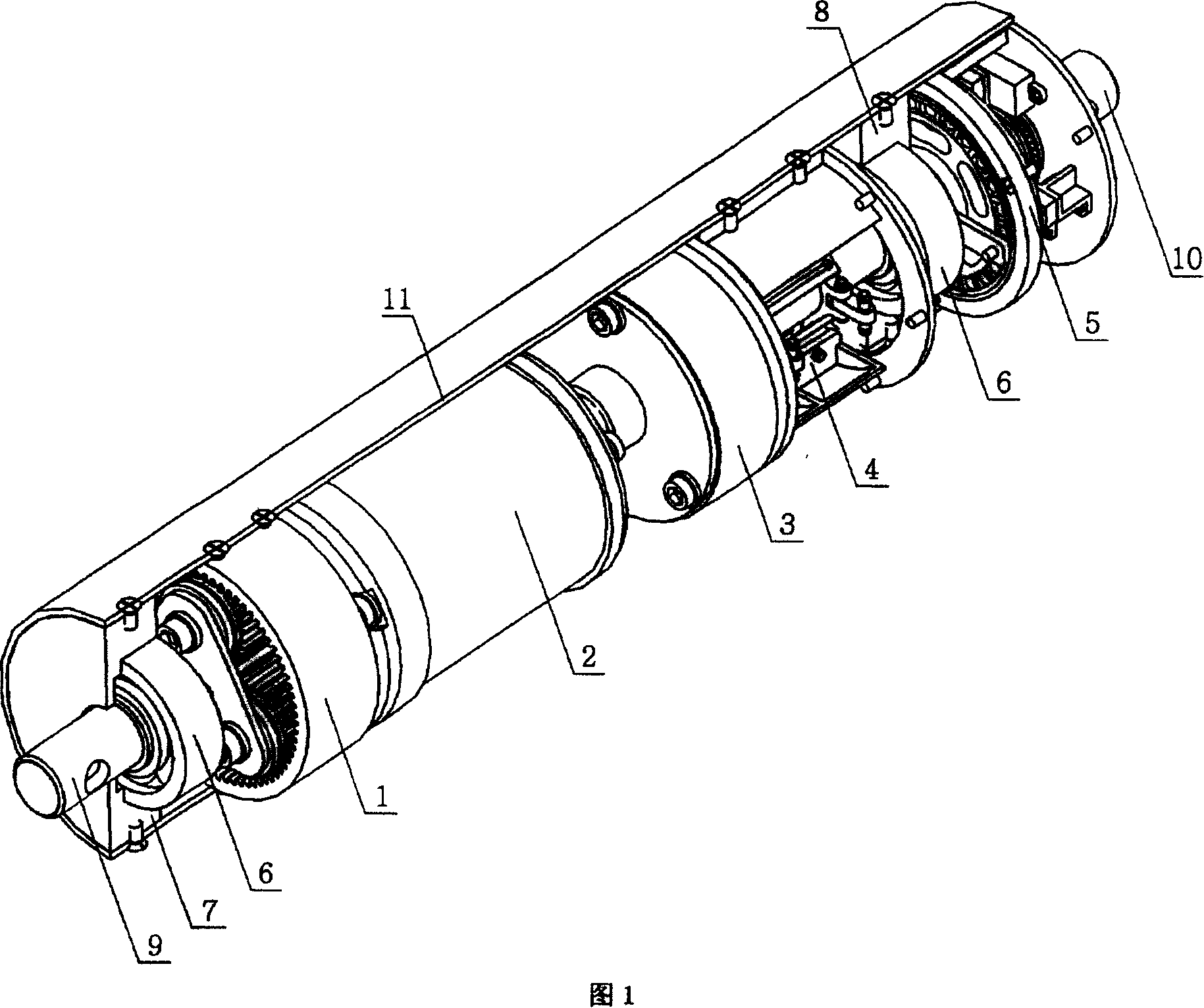 Tube-type electric motor