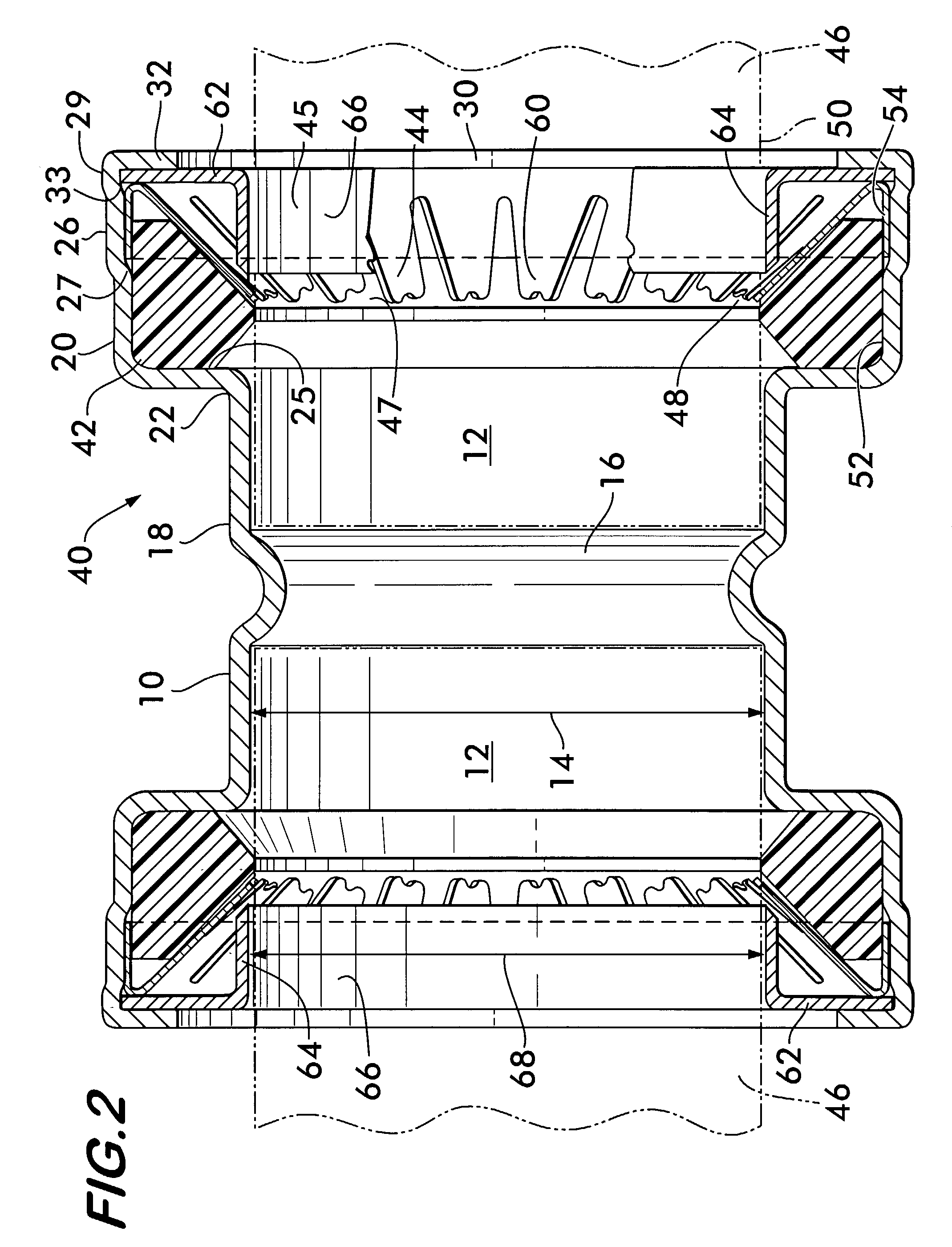Triple-expanded mechanical pipe coupling derived from a standard fitting