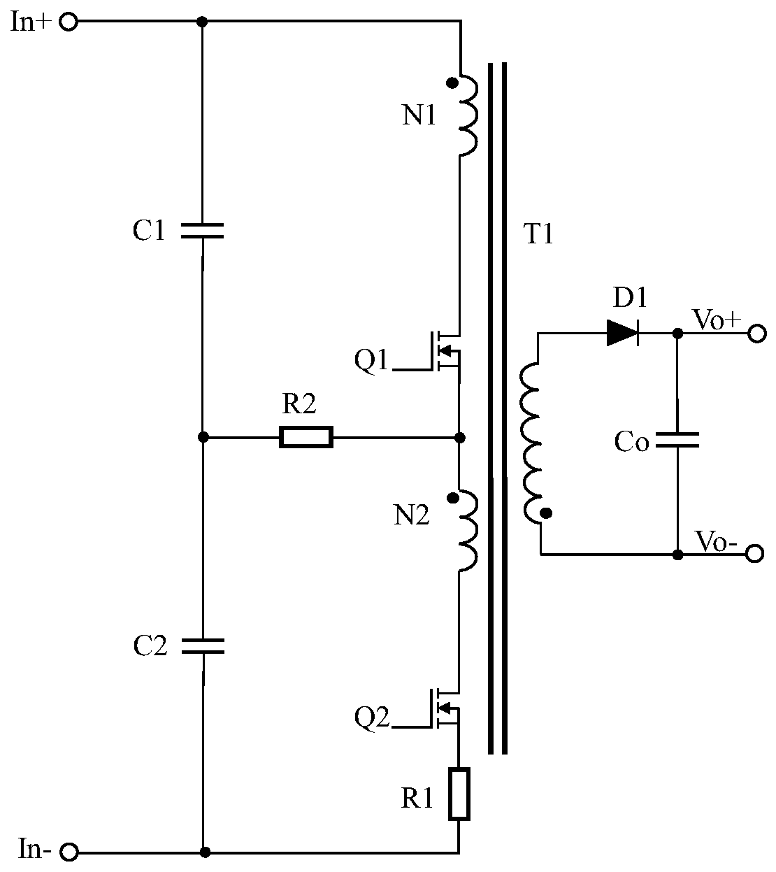 High-voltage power supply circuit
