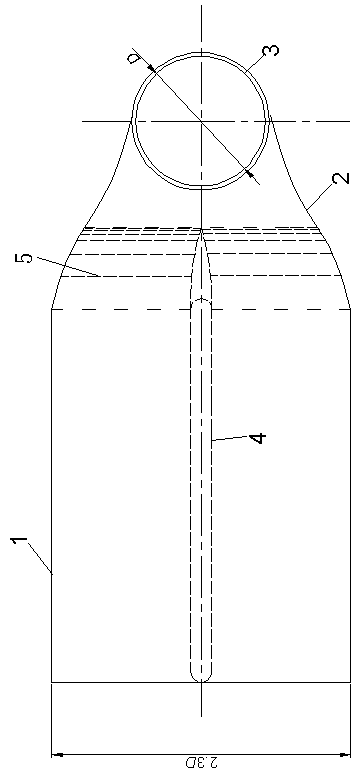 Elbow inlet runner with curved diverter plate