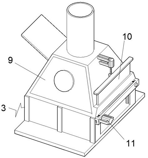 Device for treating bulk solid wastes through coordination of pyrolyzing furnace and plasma gasification