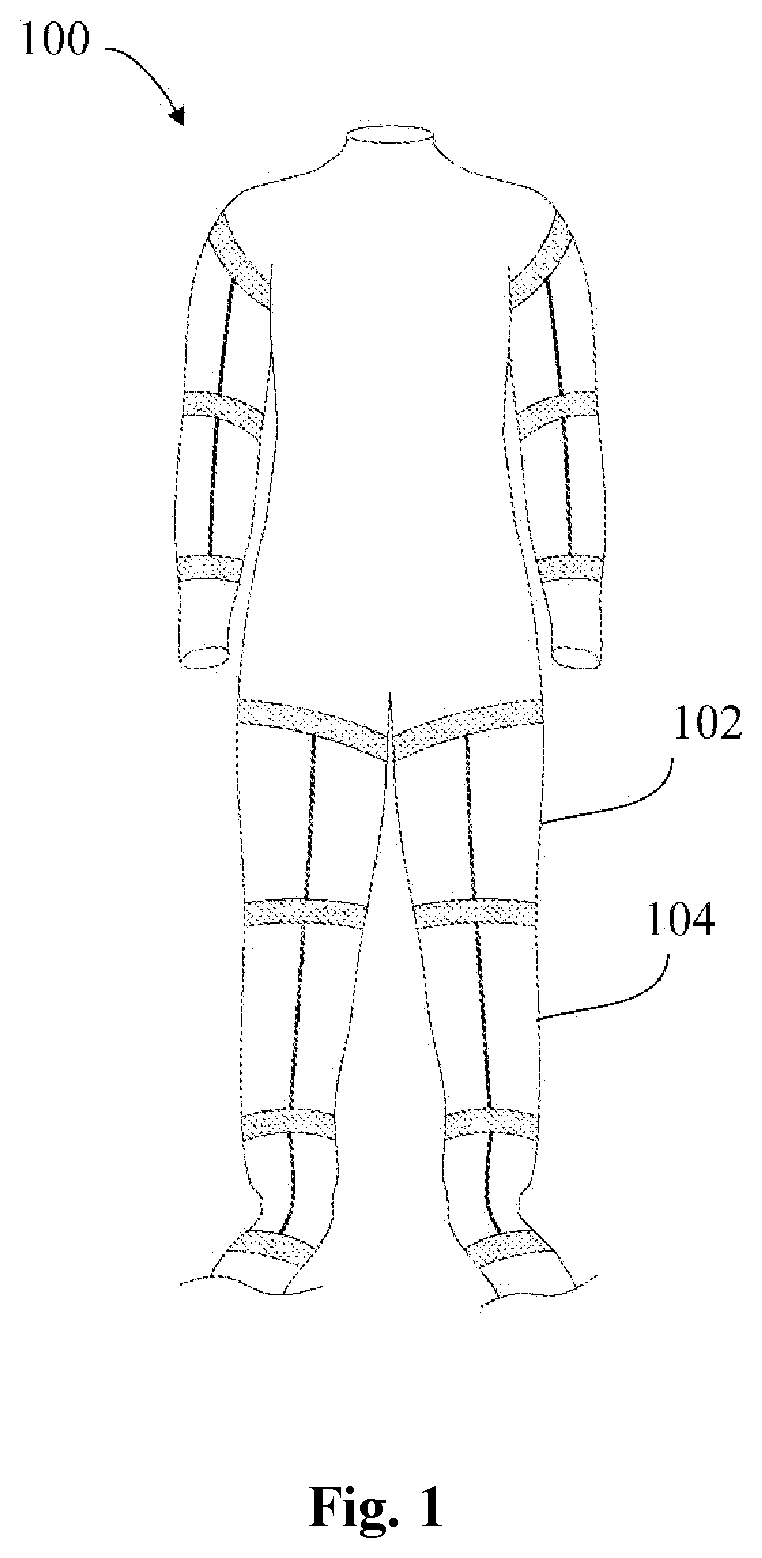 Aerobic activity garment